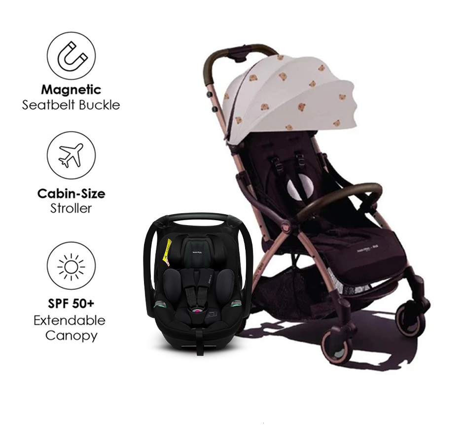 [Special Edition] Hamilton X1 Plus x DTD (Bear) MagicFold Stroller Travel System